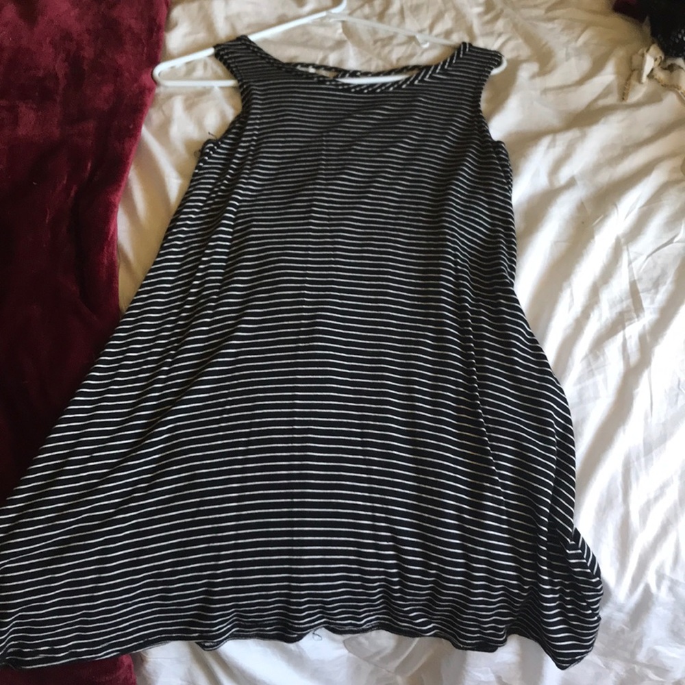 Striped a line dress